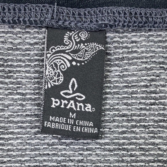 Prana Robyn V-Neck Relaxed Gray Long Sleeve Top - Picture 4 of 12